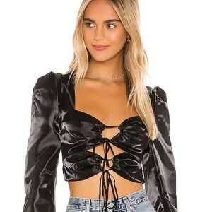 Majorelle Black Flair Long Sleeve Top
